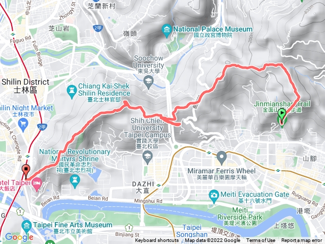 金面山到劍潭