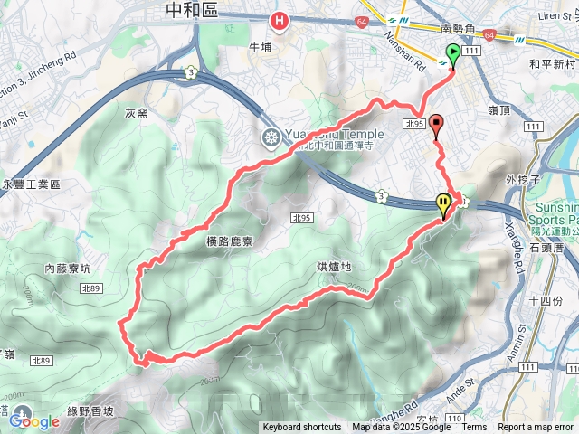 2025微笑山線大縱走尋寶集章任務微笑山線：【天上山系】烘爐地土地公段202510191502預覽圖
