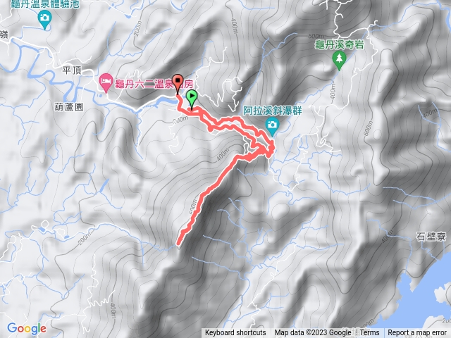 阿拉斜溪走糖子恩山