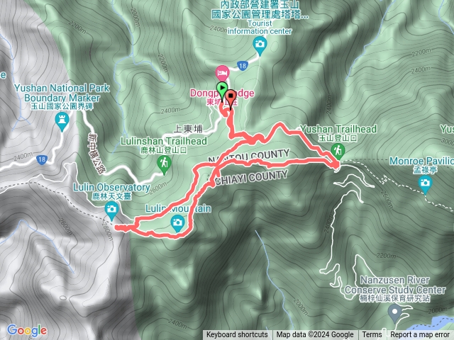 麟趾、鹿林、鹿林前山