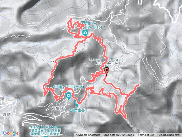 嘉南雲峰登山口O型(20220710,嘉南雲峰&五元兩角)