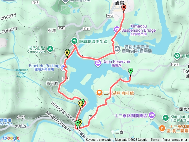 峨眉湖環湖步道預覽圖