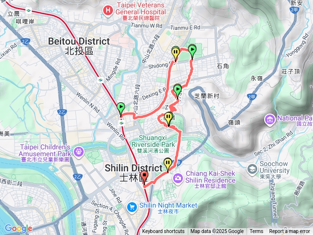 20251018 士林忠誠路欒樹大道   天母棒球場  運動公園 陽明醫院 美人樹 芝山岩環狀步道 士林官邸公園