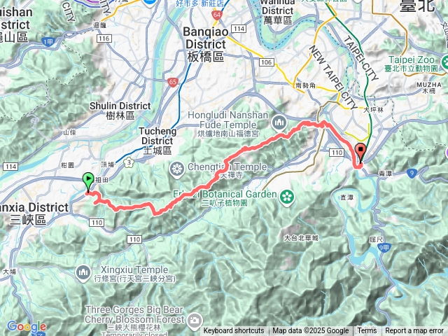 環臺北天際線第十段進階版：三峽長壽山～新店捷運站