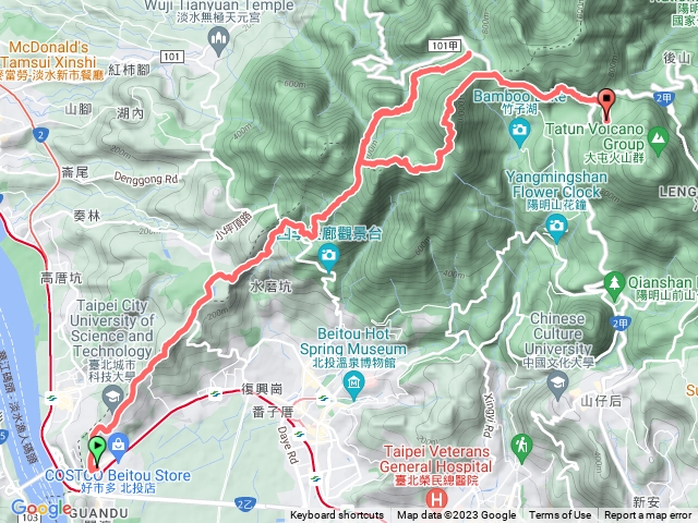 台北大縱走第一二段連走