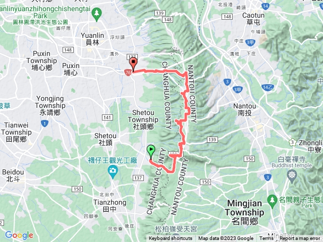 清水岩十八彎步道＆橫山＆員林萬里長城步道預覽圖