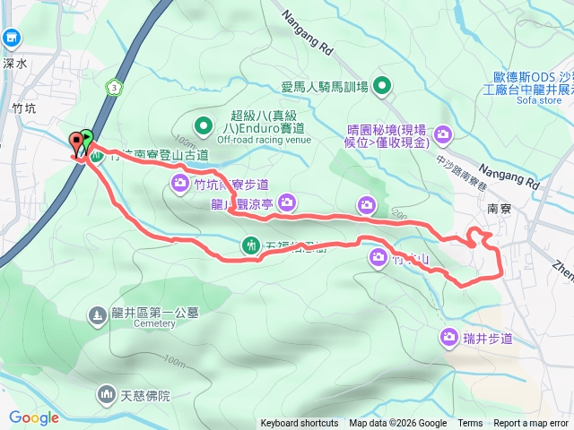 南寮步道一圈c上a下