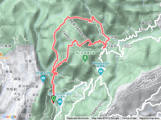 溪和宮、荷蘭古道、高頂山、杏林山、瑪錬溪溪畔古道、冷水堀
