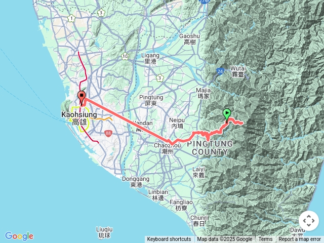 北大武新登山口到檜谷