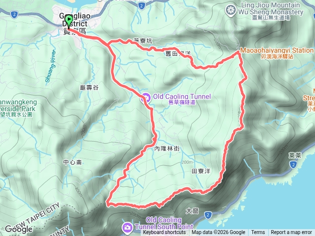 雪山尾稜北段小o繞預覽圖