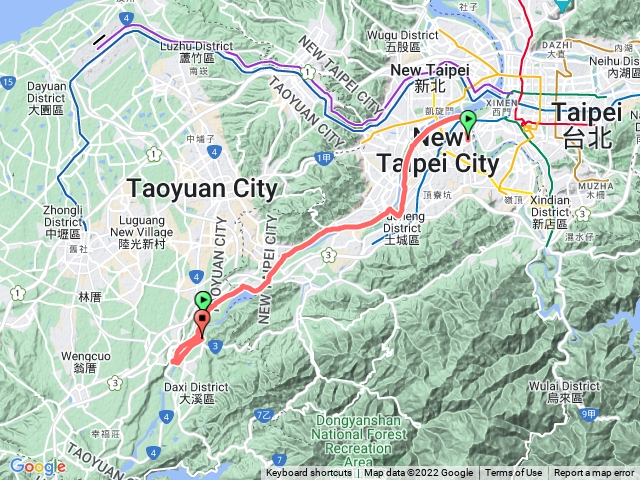 華江河濱自行車到大溪月眉落羽松
