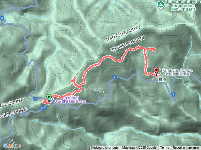 南投 合歡越嶺古道+卯木山+關原駐在所