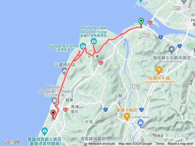 白沙屯拱天宮步道