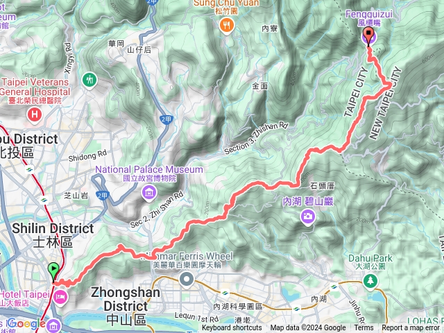 台北天際線第五段支線(士林至風櫃口)預覽圖