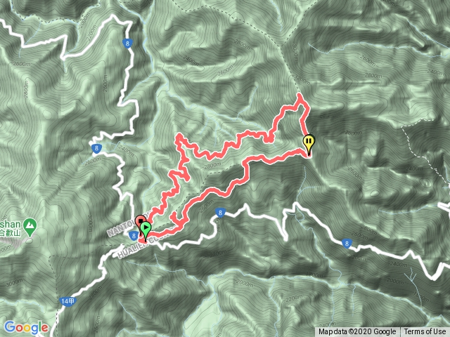 2020/11/28~11/29 卯木山經小完美谷上畢祿山