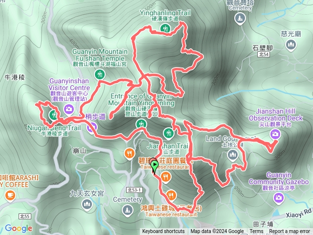 20241123-觀音山（19+2）連峰-遛一遛-開山凌雲寺起登預覽圖