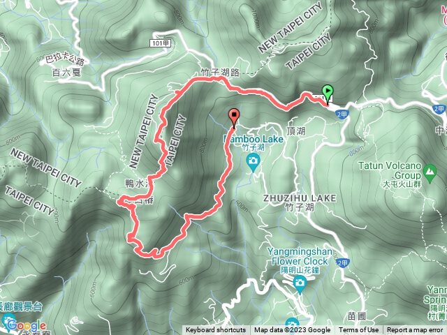 大屯山與竹子湖