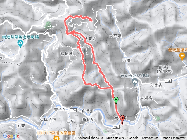 雞冠山松柏崎紙寮山九層坪山紙寮坑古道