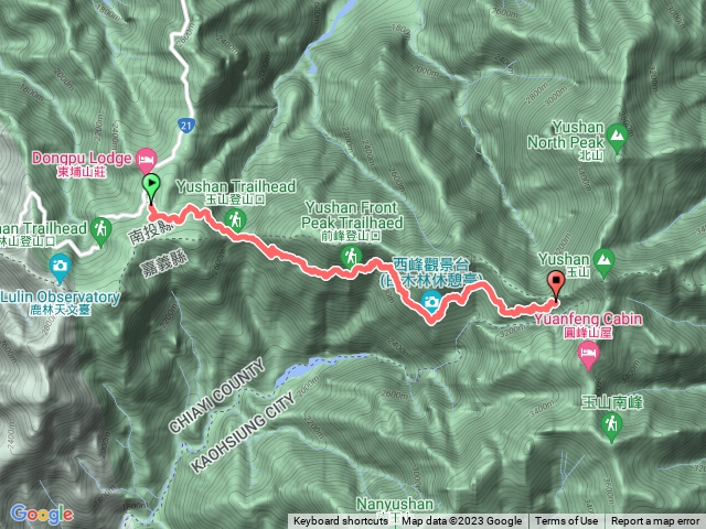 玉山登山口（排雲山莊）