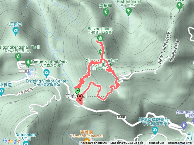 小觀音山西峰西西峰Y字