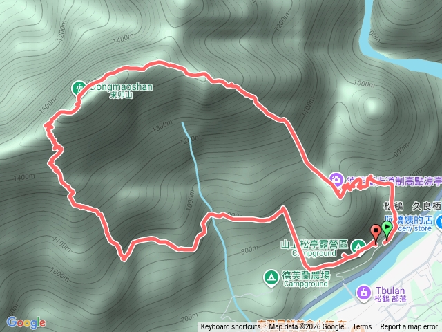 東卯山｜東南稜上｜德芙蘭起登｜松鶴捷徑下｜O型預覽圖