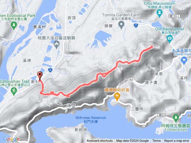 福山巖步道-溪洲山-溪石亭-頭寮山-12.7公里預覽圖