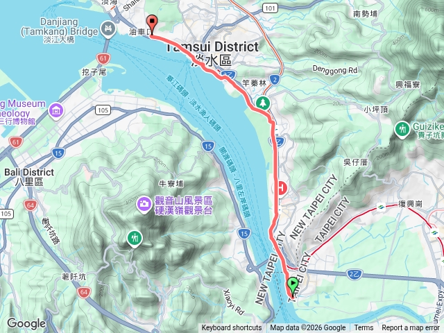 運動部揮汗有禮，關渡宮到淡水禮來廣場，自行車