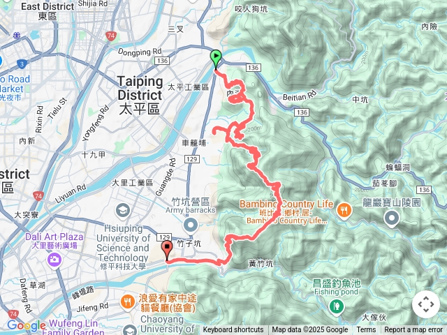太平豬槽山冬瓜山番子路山車籠山