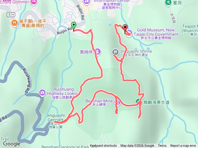 金瓜石地質公園步道巡遊預覽圖