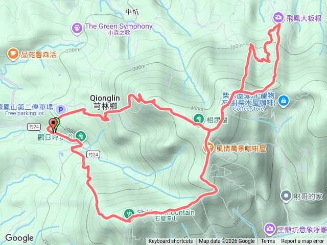 2800登山口上、石壁潭山、中坑山、大阪根、飛鳳山、代勸堂下預覽圖