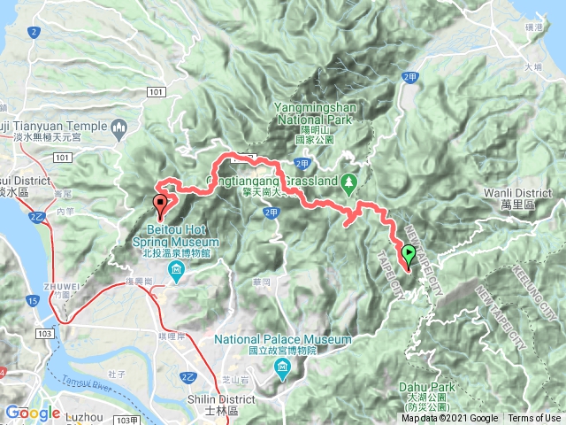 陽明山東西大縱走