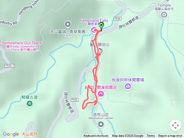 豐鄉瀑布-糯米橋-顯伯公-楓香步道預覽圖