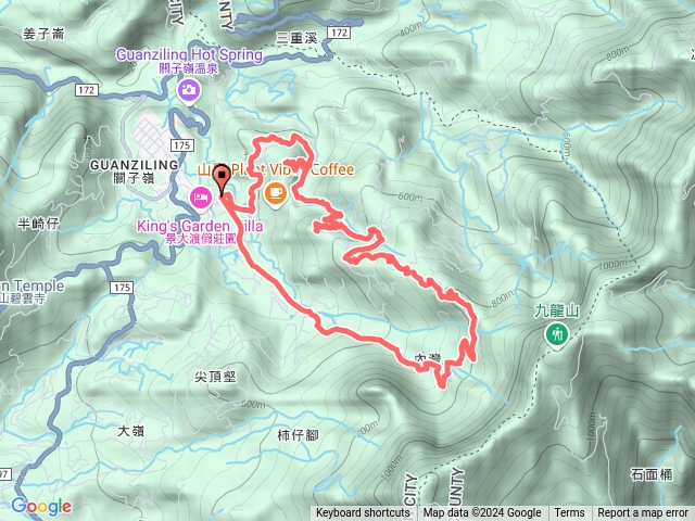 南瀛百岳（白鷺山、大白鷺山、雞胸山）O型縱走預覽圖