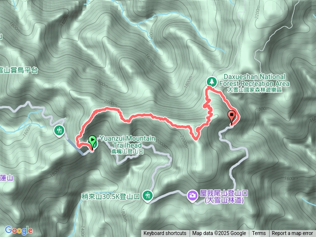鳶嘴山接捎來大雪森林出來