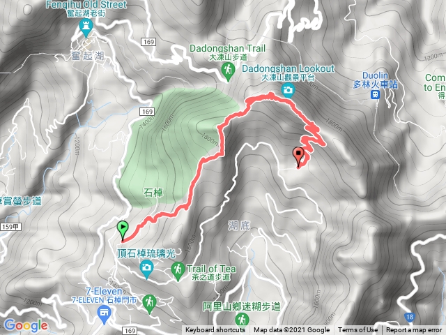大凍山、頂湖