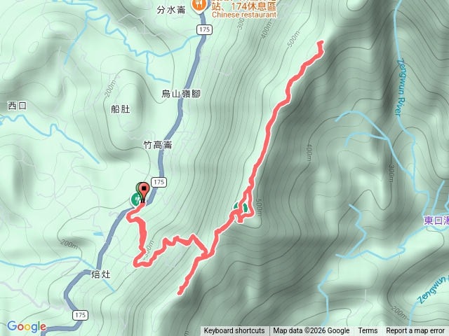 烏山嶺水利古道▶️庫頂山▶️竹高崙山北峰↩️竹高崙山預覽圖