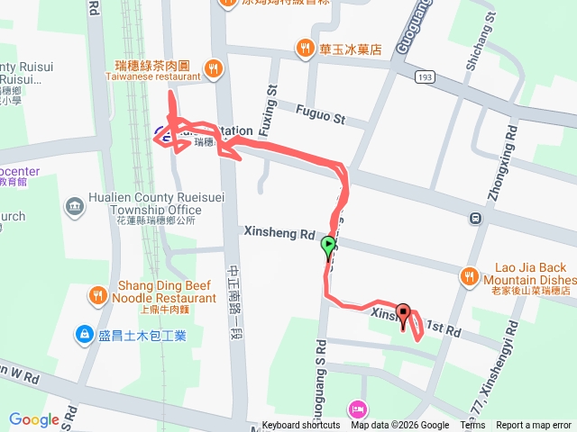 115/6/17-瑞穗風情民宿B（新生一路35路）-瑞穗火車站