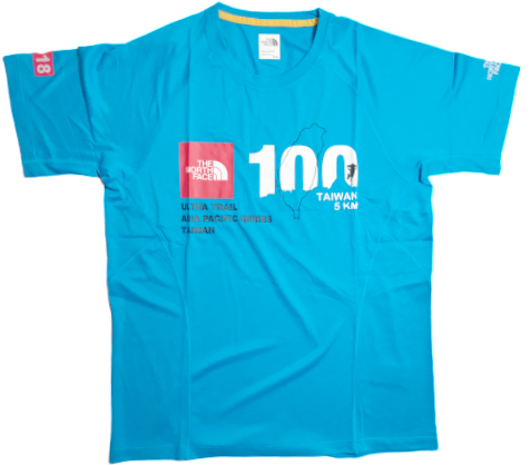 【TNF】速乾運動短袖T-shirt（藍款、Ｍ號）1