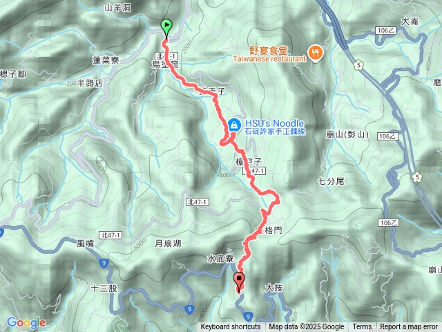 烏塗窟-四分子古道-許家麵線-大格門古道-水底寮預覽圖