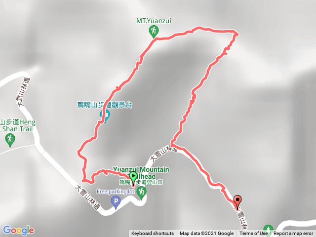 鳶嘴山 A進 B出