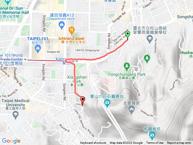 象山捷運至登山口