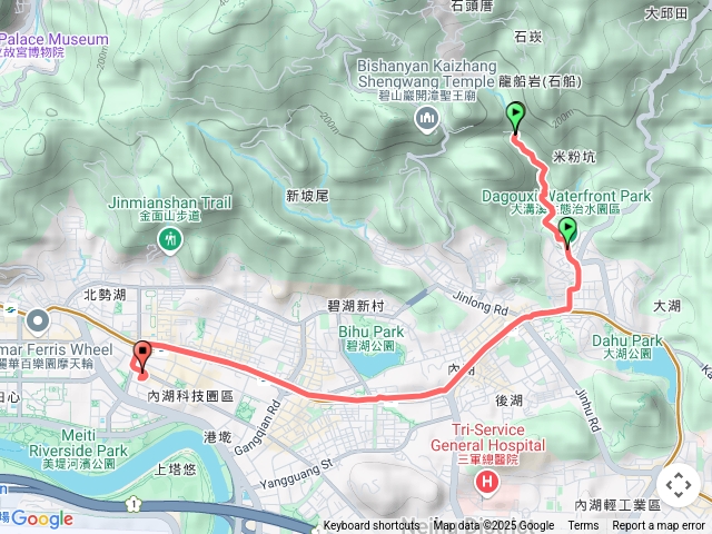 大溝溪治水園區，圓覺瀑布步道