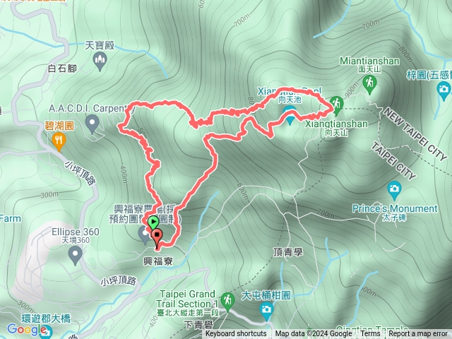 興福寮、巴拉卡舊水管路、糞箕湖古道O型預覽圖