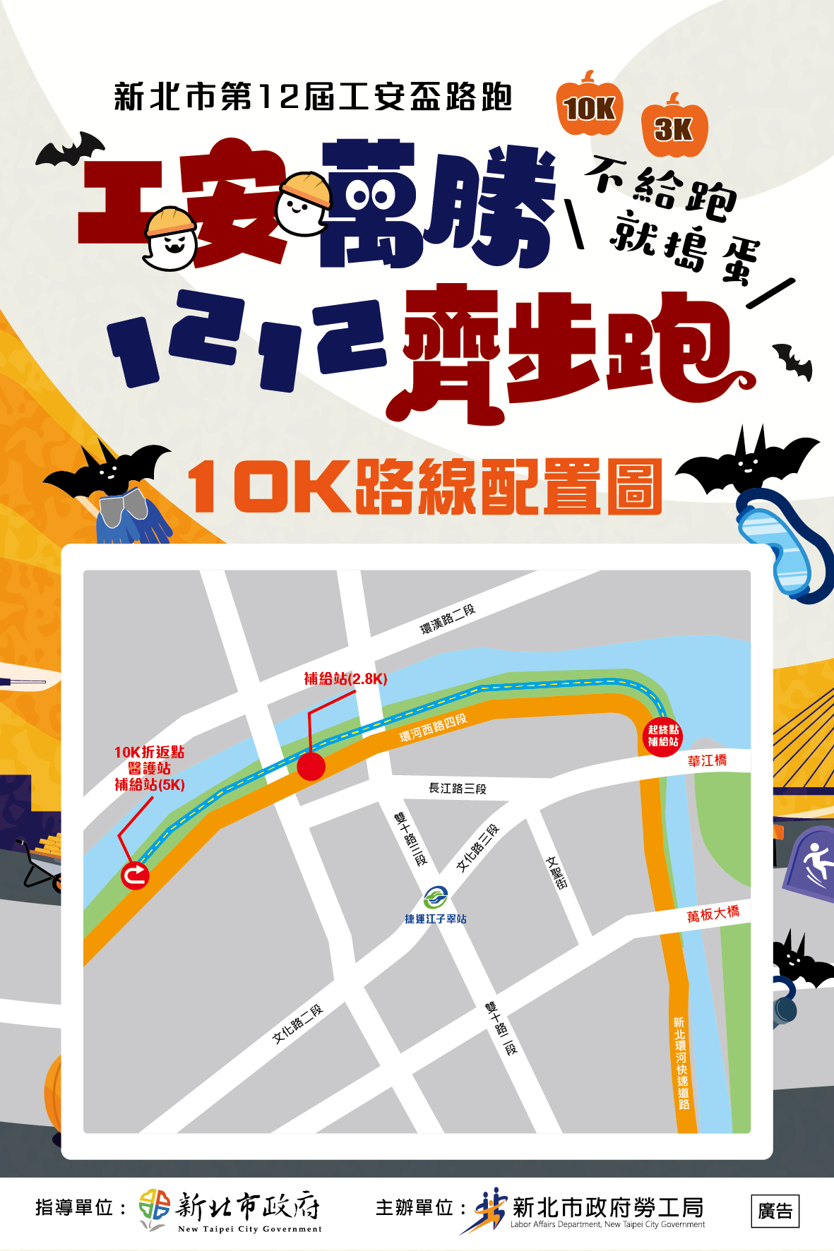 樂活報名網 - 2026新北市第12屆工安盃路跑-10公里組路線