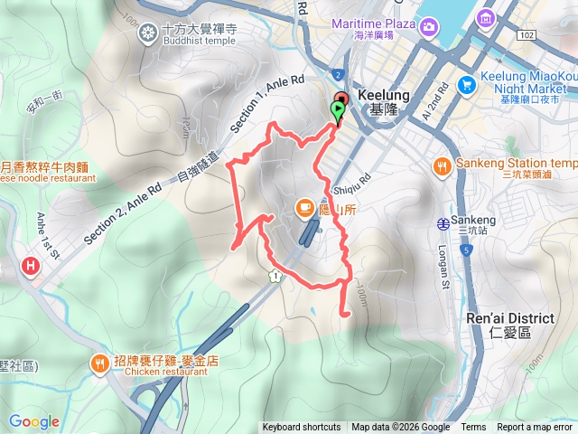 2026/01/18 基隆 劉銘傳隧道 獅球嶺山O繞預覽圖