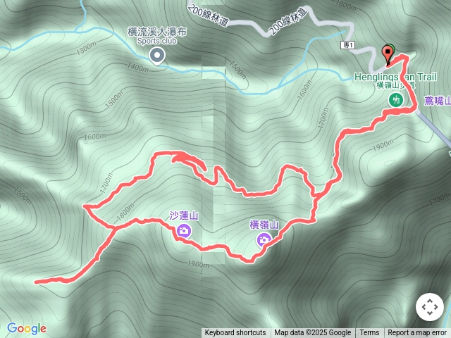 橫嶺山沙蓮山笛吹山