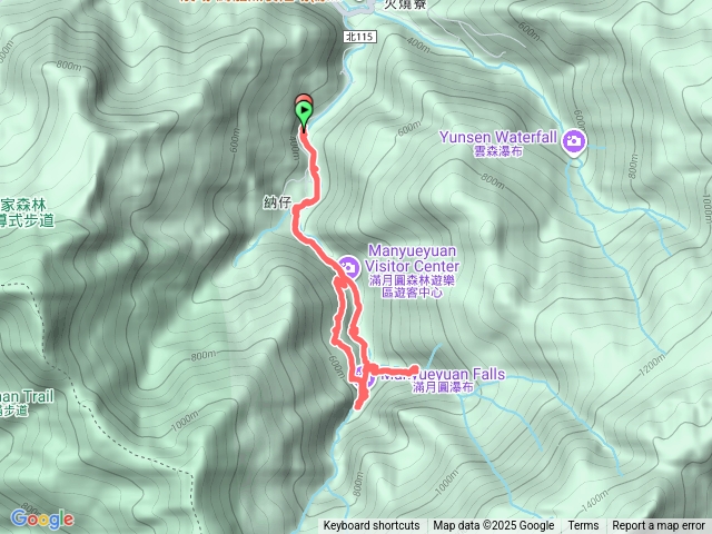 滿月圓瀑布步道