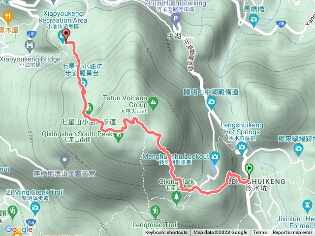 冷水坑-七星山-小油坑