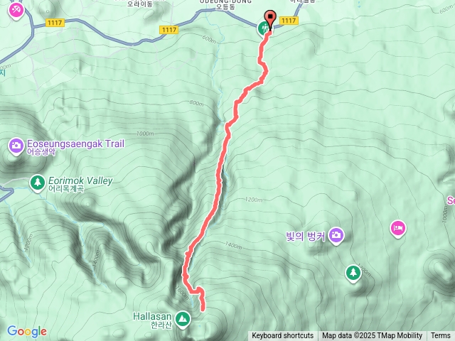 濟洲漢拏山觀音寺登三角峰