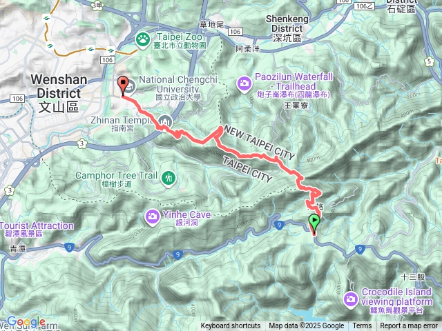 二格山-猴山岳主前峰-猴山岳北峰-下指南宮出政大